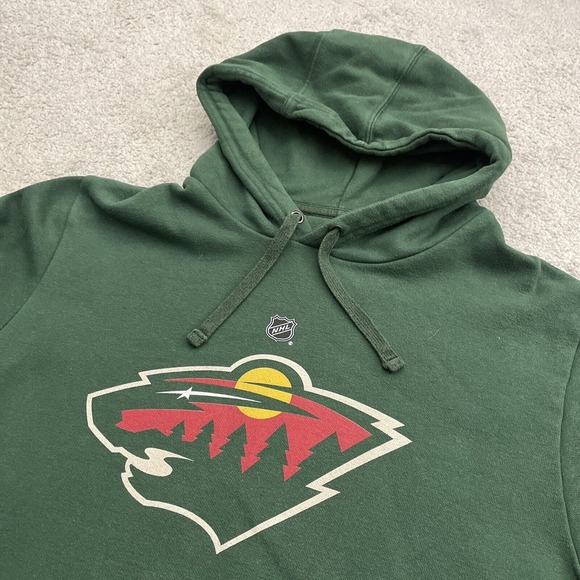 Fanatics Other - Minnesota Wild Hoodie Mens Medium Sweatshirt Cam Talbot 33 NHL Hockey Green